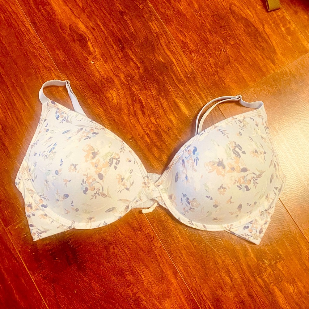 Lucky Brand light blue Floral Print Women's Bra 40D like new